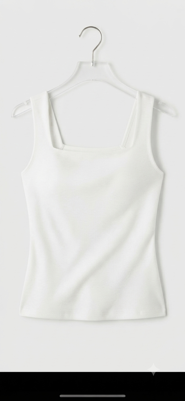 Square Neck Sleeveless Top L3