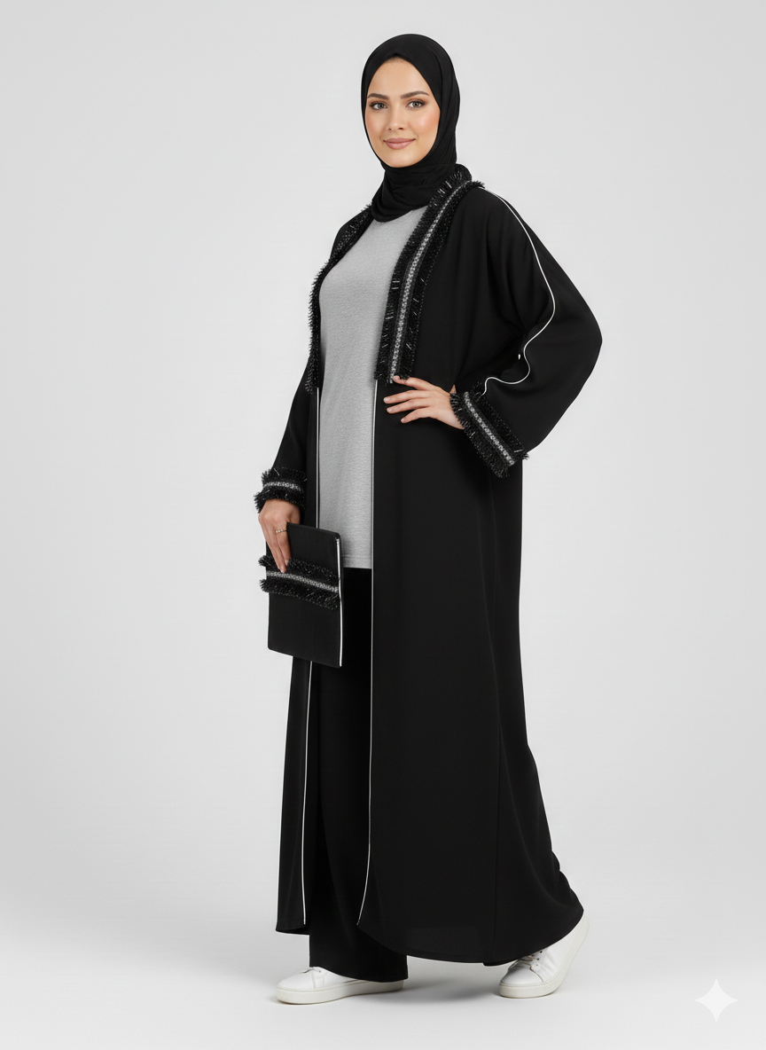Black Kaftan+ Bag 6006