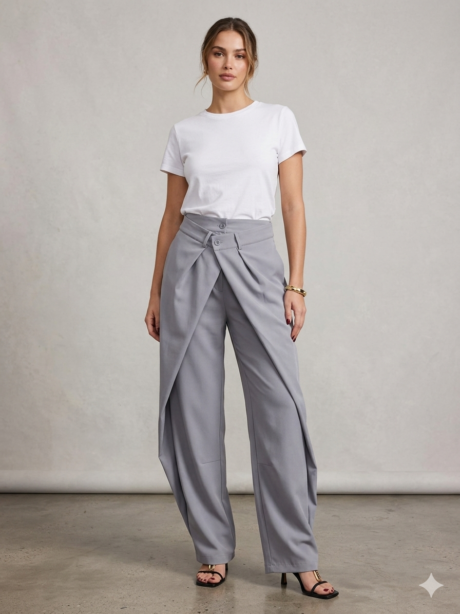 Double waisted Pants 17355