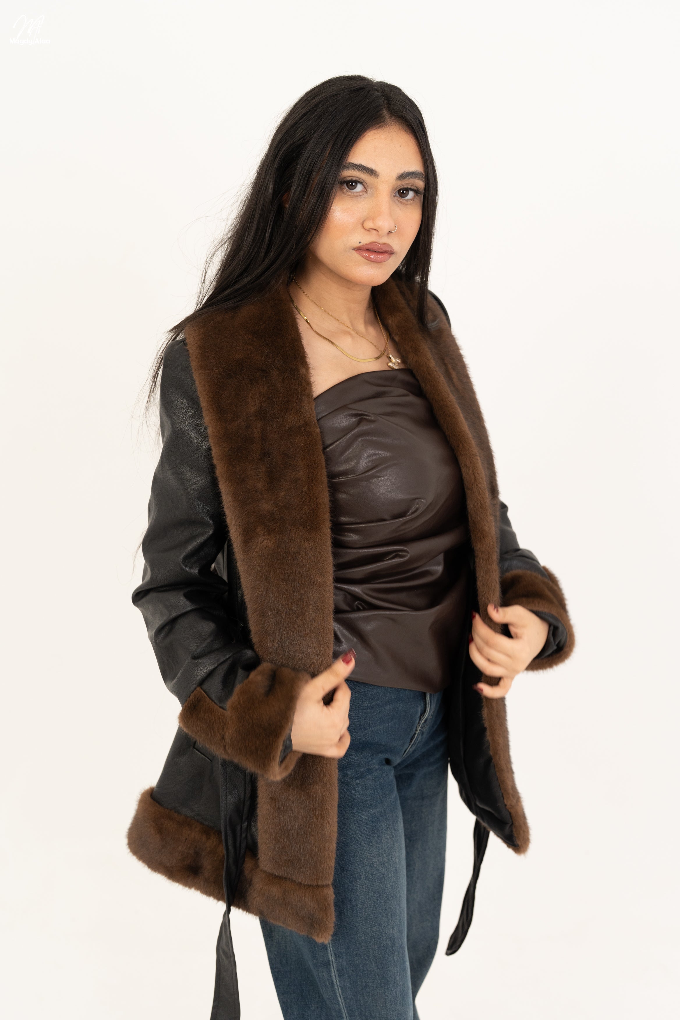 Leather * Fur Jacket 2058