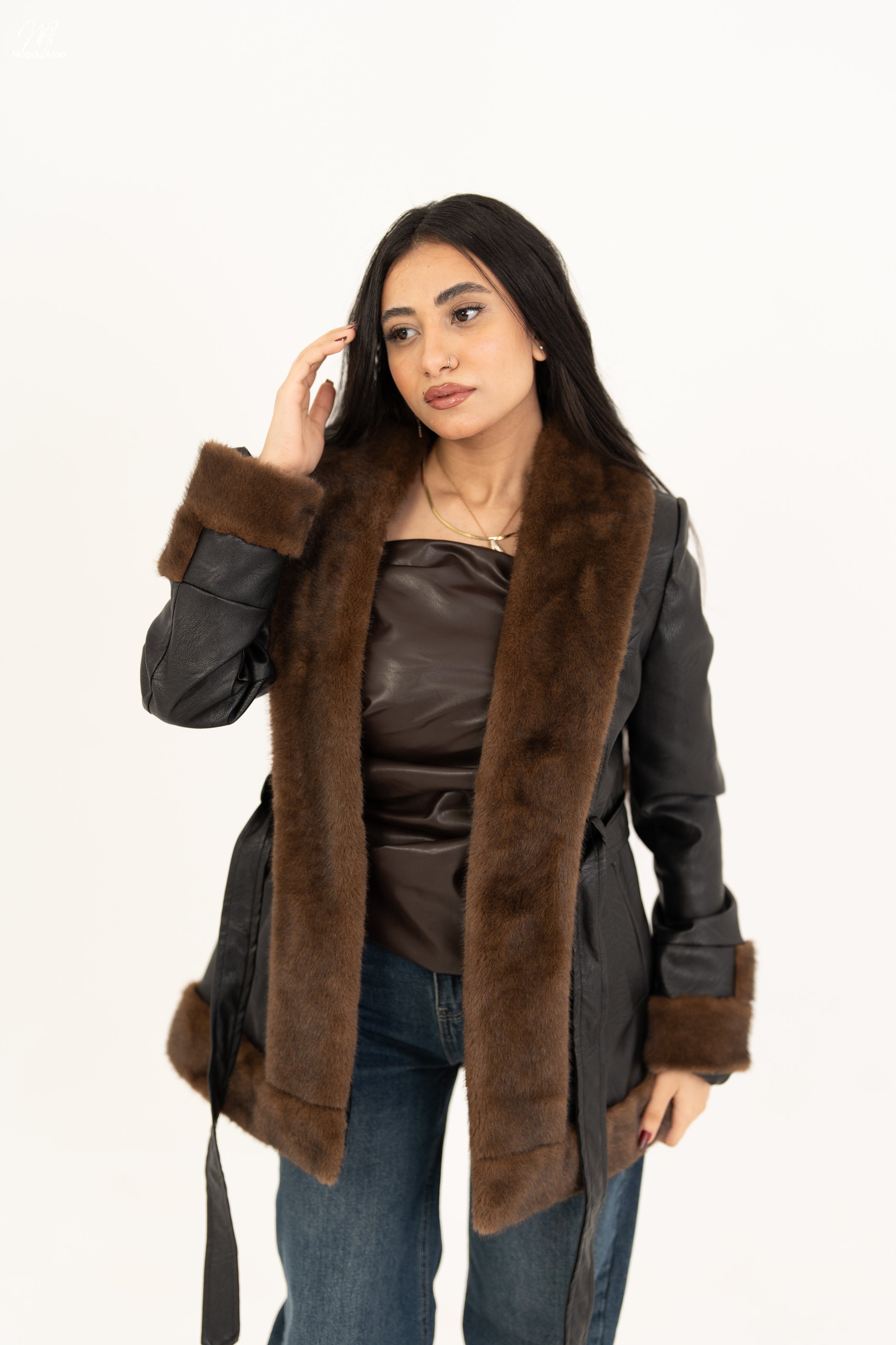 Leather * Fur Jacket 2058