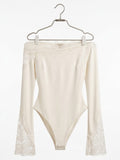 Lace one shoulder Bodysuit 17415