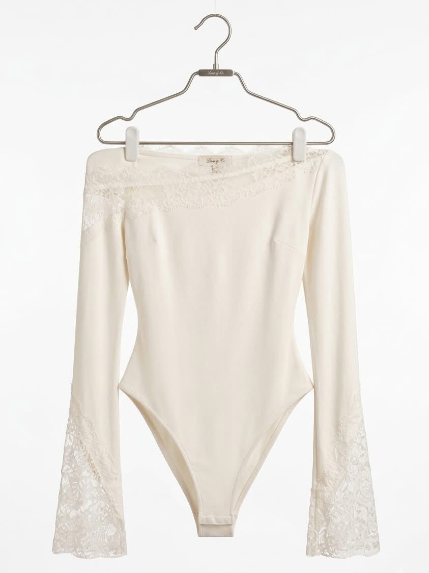 Lace one shoulder Bodysuit 17415