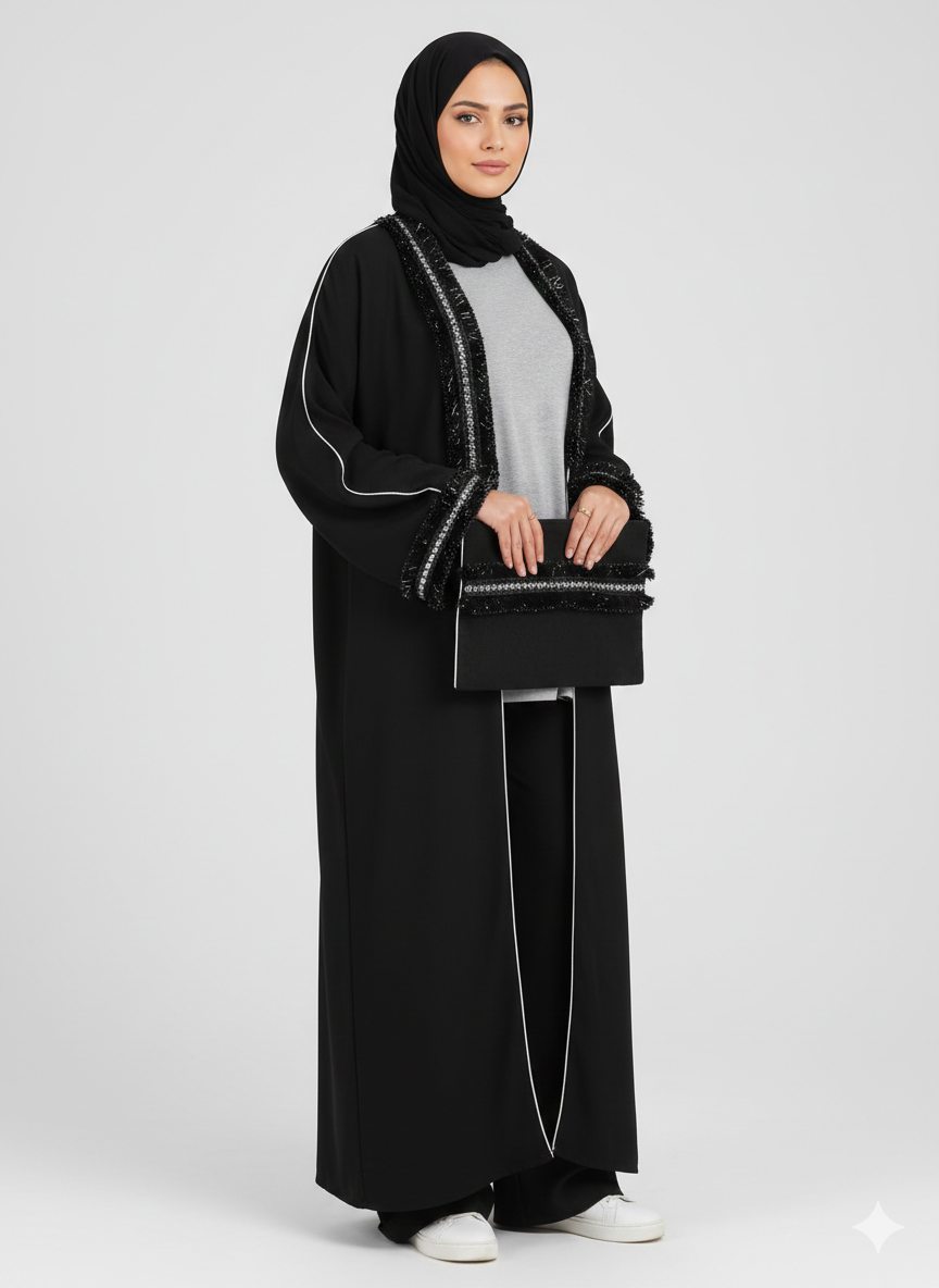 Black Kaftan+ Bag 6006