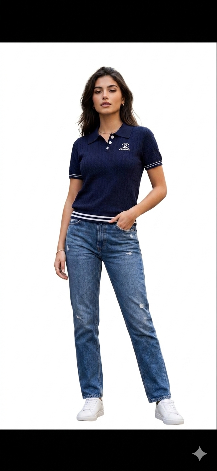 Channel polo shirt